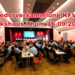 16.09.2026 Mitgliederversammlung mit Wahlen im Volkshaus Thum